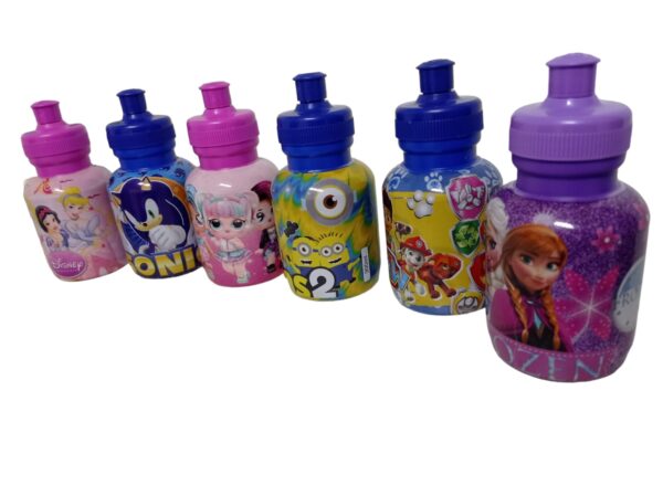 Garrafinhas 350ML Herois Personagens Princesas Infantil