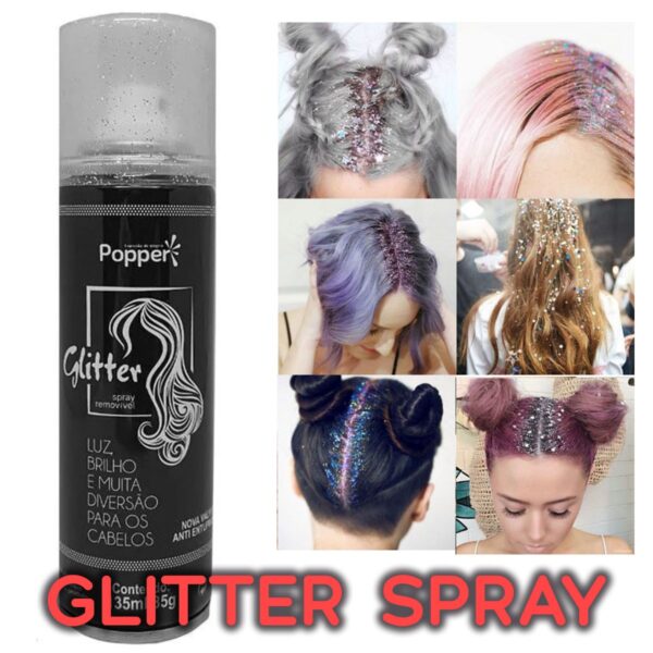 Glitter Spray Gliter de Cabelo